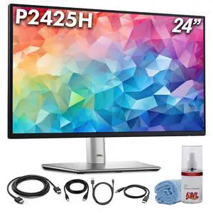 P2425H 24 100Hz FHD Monitor (1920×1080) | Comfortview Plus, Anti-Glare LED Panel, Height-Adjustable IPS Display with HDMI & DisplayPort + USB-C Cable + Cleaning Kit P2425H 24 100Hz FHD Monitor (1920×1080) | Comfortview Plus, Anti-Glare LED Panel, Height-Adjustable IPS Display with HDMI & DisplayPort + USB-C Cable + Cleaning Kit