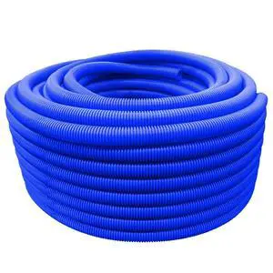 Flexible Polyethylene HDPE Non-Split Corrugated Wire Loom Tubing (Blue, 1-1/2" Dia. x 100 ft) Flexible Polyethylene HDPE Non-Split Corrugated Wire Loom Tubing (Blue, 1-1/2" Dia. x 100 ft)