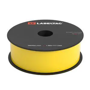 Indoor/Outdoor Vinyl Label Supply, Industrial Label Tape for 4 & Pro X Printers, Durable Facility & Warehouse Label Material - Yellow, 1.5in x 150ft Indoor/Outdoor Vinyl Label Supply, Industrial Label Tape for 4 & Pro X Printers, Durable Facility & Warehouse Label Material - Yellow, 1.5in x 150ft