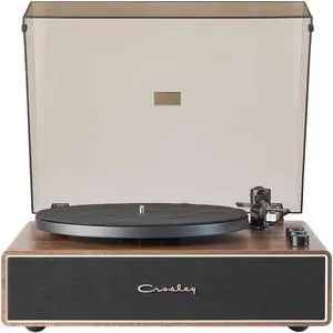 CR6046A-WAGL Stave 2-Speed Bluetooth Record Player Turntable with Built-in Speakers, Walnut CR6046A-WAGL Stave 2-Speed Bluetooth Record Player Turntable with Built-in Speakers, Walnut