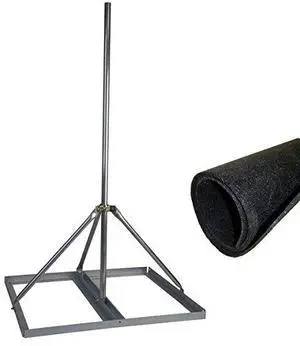Roof Mount with 2" x 72" Mast, Non-Penetrating Mount with Roof Mat Roof Mount with 2" x 72" Mast, Non-Penetrating Mount with Roof Mat