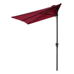 7.5by 4Half Rectangular Outdoor Patio Umbrella for Patio, Balcony, Garden, Deck, Dark Red 7.5by 4Half Rectangular Outdoor Patio Umbrella for Patio, Balcony, Garden, Deck, Dark Red