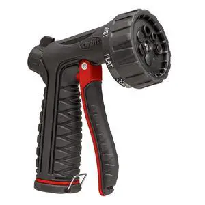 4-Pack Pro Flo 7 Pattern Outdoor Hose-End Lawn and Garden Watering Nozzle with Front Trigger 4-Pack Pro Flo 7 Pattern Outdoor Hose-End Lawn and Garden Watering Nozzle with Front Trigger