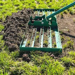 The Original Lawn Leveling Rake 24" Steel Handle Yard Leveler, Lawn Level Tool for Creating a Flat Surface - Works for Soil, Dirt, Topdressing, and Ground The Original Lawn Leveling Rake 24" Steel Handle Yard Leveler, Lawn Level Tool for Creating a Flat Surface - Works for Soil, Dirt, Topdressing, and Ground