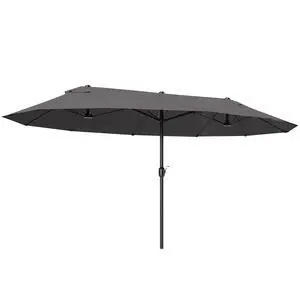 Extra Large 15 ft Patio Umbrella, Double-Sided Wide Outdoor Umbrella with Crank Handle and Air Vents for Backyard, Deck, Pool, Market Extra Large 15 ft Patio Umbrella, Double-Sided Wide Outdoor Umbrella with Crank Handle and Air Vents for Backyard, Deck, Pool, Market