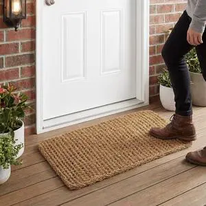 Dragon Weave Coco Coir Doormat, 22" x 36", Hand-Twisted Interwoven Fibers, Breathable Woven Backed Scraper Mat for Indoor Outdoor Entryways Dragon Weave Coco Coir Doormat, 22" x 36", Hand-Twisted Interwoven Fibers, Breathable Woven Backed Scraper Mat for Indoor Outdoor Entryways