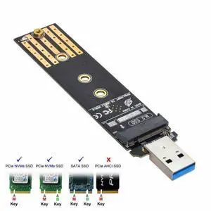 USB 3.0 to NVME M-key M.2 NGFF SATA SSD External PCBA Case Conveter Adapter RTL9210B Chipset USB 3.0 to NVME M-key M.2 NGFF SATA SSD External PCBA Case Conveter Adapter RTL9210B Chipset
