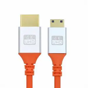 Cablecc Mini HDMI 4K to HDMI Ultra Soft High Flex HDTV Cable Hyper Super Flexible Cord High Speed Type-A Male to Male for Computer HDTV (100cm) HD-010-1.0M Cablecc Mini HDMI 4K to HDMI Ultra Soft High Flex HDTV Cable Hyper Super Flexible Cord High Speed Type-A Male to Male for Computer HDTV (100cm) HD-010-1.0M