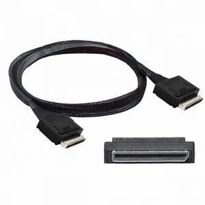 Jimier OCuLink PCIe PCI-Express SFF-8611 8x 8-Lane to OCuLink SFF-8611 8x SSD Data Active Cable 50cm SF-049- Jimier OCuLink PCIe PCI-Express SFF-8611 8x 8-Lane to OCuLink SFF-8611 8x SSD Data Active Cable 50cm SF-049-