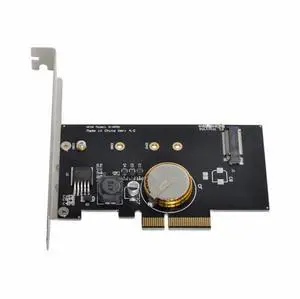 PCI-E 3.0 x4 to M.2 NGFF M Key SSD Nvme Card Adapter PCI Express with Power Failure Protection 4.0F Super Capacitor PCI-E 3.0 x4 to M.2 NGFF M Key SSD Nvme Card Adapter PCI Express with Power Failure Protection 4.0F Super Capacitor