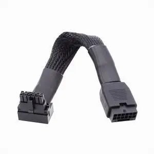 Chenyang 12VHPWR ATX3.0 PCI-E 5.0 Power Modular Cable Male to Female Down Angled 90 Degree Extension for 3080 3090TI PSU 16Pin 12+4P Graphics Card PW-043-DN Chenyang 12VHPWR ATX3.0 PCI-E 5.0 Power Modular Cable Male to Female Down Angled 90 Degree Extension for 3080 3090TI PSU 16Pin 12+4P Graphics Card PW-043-DN