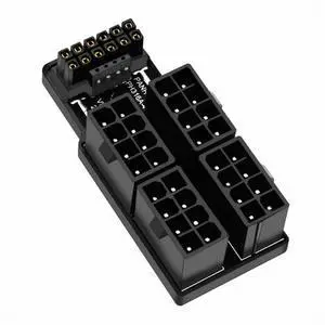 Chenyang 12VHPWR ATX3.0 PCI-E 5.0 Power Modular Adapter to Four ATX 8P Down Angled 90 Degree for 4080 5090TI 16Pin 12+4P Graphics Card PW-044-DN Chenyang 12VHPWR ATX3.0 PCI-E 5.0 Power Modular Adapter to Four ATX 8P Down Angled 90 Degree for 4080 5090TI 16Pin 12+4P Graphics Card PW-044-DN