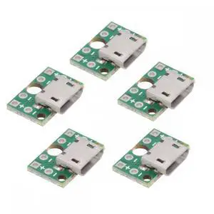 5pcs/set DIY OEM USB2.0 Micro-B Female Receptacle Socket Connector with PCB Mounting Assembly Solder Type 480Mbps 5pcs/set DIY OEM USB2.0 Micro-B Female Receptacle Socket Connector with PCB Mounting Assembly Solder Type 480Mbps