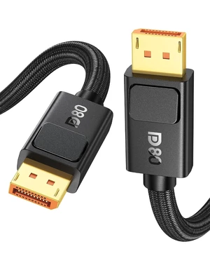 Silkland Long 80Gbps DisplayPort Cable 2.1 with Secure Latch, 10FT DP 2.1 Silkland Long 80Gbps DisplayPort Cable 2.1 with Secure Latch, 10FT DP 2.1