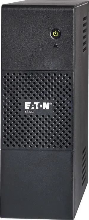 Eaton 5S UPS - 550VA/330W - Tower - 1 Minute - 8 x NEMA 5-15R - Black - General Purpose UPS Eaton 5S UPS - 550VA/330W - Tower - 1 Minute - 8 x NEMA 5-15R - Black - General Purpose UPS