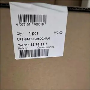 UPS-BAT/PB/24DC/4AH 1274117 UPSBAT/PB/24DC/4AH 1274117 New in Box Expedited UPS-BAT/PB/24DC/4AH 1274117 UPSBAT/PB/24DC/4AH 1274117 New in Box Expedited