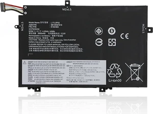 11.1V 45Wh L17L3P52 01AV463 L17C3P52 01AV466 L17M3P53 SB10K97610 SB10K97611 Compatible for Lenovo ThinkPad L480 L490 L580 L590 L14 Gen 1 Gen 2 L15 Gen 1 Gen 2 Series 11.1V 45Wh L17L3P52 01AV463 L17C3P52 01AV466 L17M3P53 SB10K97610 SB10K97611 Compatible for Lenovo ThinkPad L480 L490 L580 L590 L14 Gen 1 Gen 2 L15 Gen 1 Gen 2 Series