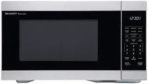 SHARP Countertop Microwave Oven with Removable 12.4" Carousel Turntable, 1000 Watt, 1.1 Cubic Feet, Stainless Steel SHARP Countertop Microwave Oven with Removable 12.4" Carousel Turntable, 1000 Watt, 1.1 Cubic Feet, Stainless Steel