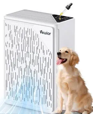 Air Purifiers for Home Large Room up to 2535ft², VEWIOR H13 True HEPA Air Cleaner for Bedroom with PM2.5 Display Auto Air Quality Sensor, Fragrance Diffuser for Wildfire Smoke Pet Hair Dust Air Purifiers for Home Large Room up to 2535ft², VEWIOR H13 True HEPA Air Cleaner for Bedroom with PM2.5 Display Auto Air Quality Sensor, Fragrance Diffuser for Wildfire Smoke Pet Hair Dust