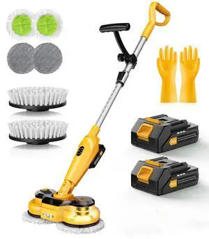 qimedo 6000mAh Battery Cordless Electric Mop M3 Pro, 800RPM Electric Power Scrubber & Mops for Floor Cleaning, Automatic Spin Mops with Smart Display,Rotating Mop with LED Light & Water Spray qimedo 6000mAh Battery Cordless Electric Mop M3 Pro, 800RPM Electric Power Scrubber & Mops for Floor Cleaning, Automatic Spin Mops with Smart Display,Rotating Mop with LED Light & Water Spray