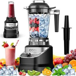 Professional Blender 2000W, 64oz Countertop Smoothie Blender-21oz Cup | 7 Presets Blenders for Kitchen,Smoothies/Ice Crush/Frozen Drinks/Dips/Nut Butter|8 Speeds, Dishwasher Safe -Black Professional Blender 2000W, 64oz Countertop Smoothie Blender-21oz Cup | 7 Presets Blenders for Kitchen,Smoothies/Ice Crush/Frozen Drinks/Dips/Nut Butter|8 Speeds, Dishwasher Safe -Black