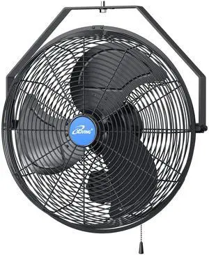 18" Wall Mounted Fan - 6360 CFM, 3-Speed, Industrial Grade, Commercial/Residential, Weatherproof Outdoor/Indoor Fan for Garage, Patio, Workshop, Greenhouse | UL Listed, Mist Kit Compatible 18" Wall Mounted Fan - 6360 CFM, 3-Speed, Industrial Grade, Commercial/Residential, Weatherproof Outdoor/Indoor Fan for Garage, Patio, Workshop, Greenhouse | UL Listed, Mist Kit Compatible