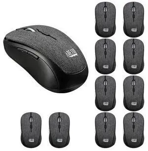 Adesso Lot of 10 Pcs Multipack iMouse S80B 24Ghz Fabric Wireless Black Fabric Mini Optical Mouse Adesso Lot of 10 Pcs Multipack iMouse S80B 24Ghz Fabric Wireless Black Fabric Mini Optical Mouse