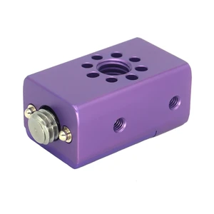 SZJELEN 41.5mm/1.6 Inch Multi-Function Cheese Handle, Cheese Grip Extension Bar, ARRI Positioning Top Handle Featuring 3/8" and 1/4" Arri Locating Holes for Camera Cage Frames, Cheese Plates - Purple SZJELEN 41.5mm/1.6 Inch Multi-Function Cheese Handle, Cheese Grip Extension Bar, ARRI Positioning Top Handle Featuring 3/8" and 1/4" Arri Locating Holes for Camera Cage Frames, Cheese Plates - Purple