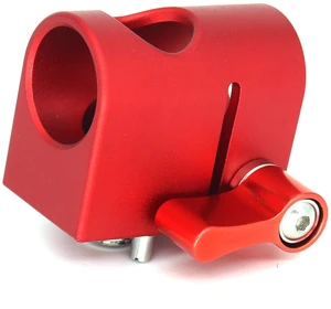 SZJELEN 15mm Rod Clamp Mounting Bracket 3/8" Screw for Sony ARRI RED Camera Lens Motor Wireless Follow Focus - Red SZJELEN 15mm Rod Clamp Mounting Bracket 3/8" Screw for Sony ARRI RED Camera Lens Motor Wireless Follow Focus - Red