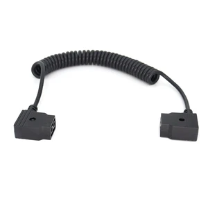 SZJELEN Power Extension Cable D-tap Female to Female for DSLR Rig Battery LED Light V-Mount Battery - Spring Cable SZJELEN Power Extension Cable D-tap Female to Female for DSLR Rig Battery LED Light V-Mount Battery - Spring Cable