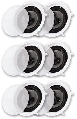Acoustic Audio CS-IC83 in Ceiling 8" Speaker 3 Pair Pack 3 Way Home Theater 2100 Watt Acoustic Audio CS-IC83 in Ceiling 8" Speaker 3 Pair Pack 3 Way Home Theater 2100 Watt