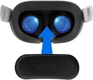 VR Lens Cover for Vision Pro, Meta Quest 3, Quest 2, PSVR, HTC Vive, Valve Index & More Soft Foam Lens Protector with Fabric Cover | Dust & Scratch Protection for Storage & Travel VR Lens Cover for Vision Pro, Meta Quest 3, Quest 2, PSVR, HTC Vive, Valve Index & More Soft Foam Lens Protector with Fabric Cover | Dust & Scratch Protection for Storage & Travel