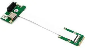 Add On Cards Mini PCI-E to PCI Express 1X Adapter Riser Extension Cord Mini PCIE to PCIE X1 USB 2.0 Card Riser +FFC Cable Add On Cards Mini PCI-E to PCI Express 1X Adapter Riser Extension Cord Mini PCIE to PCIE X1 USB 2.0 Card Riser +FFC Cable