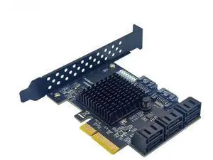 FOR PCIE 8 Port SATA Expansion Card Extension Board PCI E PCI-E PCI Express X4 to SATA3 6G HDD SSD Adapter Controller Hub Multiplier FOR PCIE 8 Port SATA Expansion Card Extension Board PCI E PCI-E PCI Express X4 to SATA3 6G HDD SSD Adapter Controller Hub Multiplier