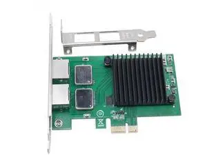 FOR 2Port Network Card I350-T2 I350AM2 Chip PCI Express X1 to Dual RJ45 NIC 10/100/1000Mbps Gigabit Ethernet Lan Card for PC Desktop FOR 2Port Network Card I350-T2 I350AM2 Chip PCI Express X1 to Dual RJ45 NIC 10/100/1000Mbps Gigabit Ethernet Lan Card for PC Desktop