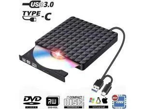 External CD Drive USB 3.0 Portable CD DVD +/-RW Drive DVD/CD ROM Rewriter Burner Writer Compatible with Laptop Desktop PC Windows Mac Pro MacBook (Diamond Pattern ) External CD Drive USB 3.0 Portable CD DVD +/-RW Drive DVD/CD ROM Rewriter Burner Writer Compatible with Laptop Desktop PC Windows Mac Pro MacBook (Diamond Pattern )