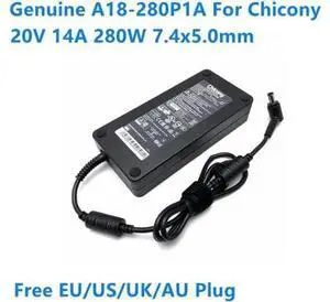 20V 14A 280W 7.4x5.0mm Chicony A18-280P1A A280A003P AC Adapter For GE75-9SF GE75-10SFS Laptop Power Supply Charger 20V 14A 280W 7.4x5.0mm Chicony A18-280P1A A280A003P AC Adapter For GE75-9SF GE75-10SFS Laptop Power Supply Charger
