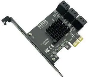 PCI express to 6 Ports SATA Controller SATA 3 III 3.0 6Gbps to PCI-e x1 Card Adapter PCIe SATA3 Expansion Card Riser For Windows PCI express to 6 Ports SATA Controller SATA 3 III 3.0 6Gbps to PCI-e x1 Card Adapter PCIe SATA3 Expansion Card Riser For Windows