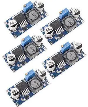 5 Pack LM2596 DC to DC Buck Converter 3.0-40V to 1.5-35V Adjustable Voltage Regulator Electronic Voltage Stabilizer Power Supply Step Down Module 5 Pack LM2596 DC to DC Buck Converter 3.0-40V to 1.5-35V Adjustable Voltage Regulator Electronic Voltage Stabilizer Power Supply Step Down Module