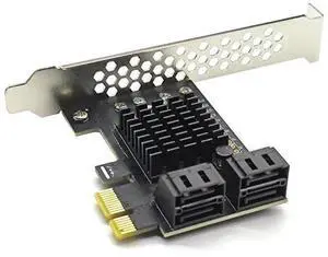 FOR SATA PCI e Adapter 4 Port SATA 3.0 to PCIe x1 GEN3 Expansion Adapter Card SATA 3 III PCI-e PCI Express Converter ASMedia ASM1064 FOR SATA PCI e Adapter 4 Port SATA 3.0 to PCIe x1 GEN3 Expansion Adapter Card SATA 3 III PCI-e PCI Express Converter ASMedia ASM1064