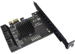 PCIE to SATA Card 6 Ports SATA 3 PCI Express Expansion Card PCI-E/PCIE SATA Controller Multiplier for SSD Synology ASM1166 Chips PCIE to SATA Card 6 Ports SATA 3 PCI Express Expansion Card PCI-E/PCIE SATA Controller Multiplier for SSD Synology ASM1166 Chips