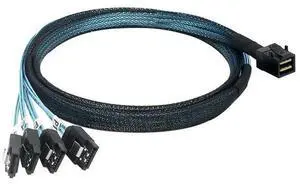 FOR 12Gb/S MINI SAS Cable SFF-8643 To 4SATA One To Four Array Card With a Length of 1 M Data Cable FOR 12Gb/S MINI SAS Cable SFF-8643 To 4SATA One To Four Array Card With a Length of 1 M Data Cable