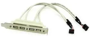 PCI 4 PORTS USB 2.0 Female Screw to Motherboard 9pin header cable with bracket PCI 4 PORTS USB 2.0 Female Screw to Motherboard 9pin header cable with bracket