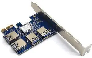 PCI-E 1 To 4 PCI Express 16X Slot Riser Card PCI-E 1X To External 4 PCI-e Slot Adapter PCIe Multiplier Card For BTC Miner Mining PCI-E 1 To 4 PCI Express 16X Slot Riser Card PCI-E 1X To External 4 PCI-e Slot Adapter PCIe Multiplier Card For BTC Miner Mining