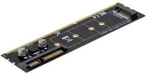 DDR3 Memory Slot M.2 SSD to SATA Expansion Board DDR3 to M.2 NGFF SSD Adapter for Laptop PC DDR3 Memory Slot M.2 SSD to SATA Expansion Board DDR3 to M.2 NGFF SSD Adapter for Laptop PC
