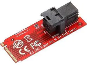 M.2 Mini-SAS HD to U.2 Cable (SFF-8643 to SFF-8639) Connector for U.2 PCIe-NVMe SSD U2 U.2 Kit Cable Included SI-ADA40121 M.2 Mini-SAS HD to U.2 Cable (SFF-8643 to SFF-8639) Connector for U.2 PCIe-NVMe SSD U2 U.2 Kit Cable Included SI-ADA40121