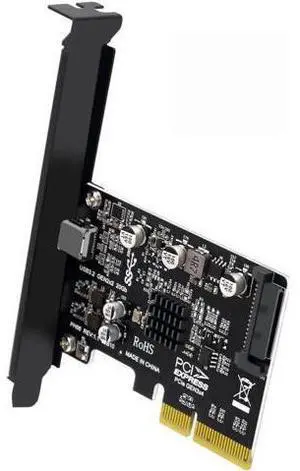 For Desktop Motherboard USB 3.2 Gen2 Type-C 20Gbps USB-C to PCI-E 4X Express Card Adapter For Desktop Motherboard USB 3.2 Gen2 Type-C 20Gbps USB-C to PCI-E 4X Express Card Adapter