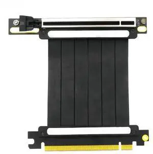FOR 20CM PCI Express 3.0 X16 Riser Flexible Cable 8G High Speed 90 Degree Extender with 3.3V 12V Power LED Magnetic Foot Pad for GPU FOR 20CM PCI Express 3.0 X16 Riser Flexible Cable 8G High Speed 90 Degree Extender with 3.3V 12V Power LED Magnetic Foot Pad for GPU