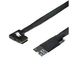 FOR M.2(M-Key NVMe 2260) to SAS SFF-8087 Left Bend Plug and Play Server High Speed Cable FOR M.2(M-Key NVMe 2260) to SAS SFF-8087 Left Bend Plug and Play Server High Speed Cable