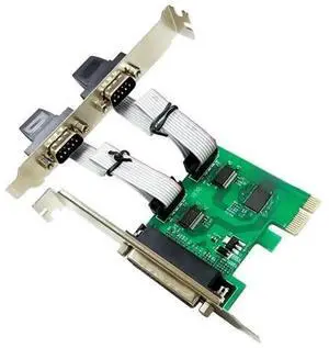FOR 2 PORTS RS-232 Serial Port COM DB25 Printer Parallel Port LPT to PCI-E PCI Express Card Adapter Converter AX99100 Chipset FOR 2 PORTS RS-232 Serial Port COM DB25 Printer Parallel Port LPT to PCI-E PCI Express Card Adapter Converter AX99100 Chipset